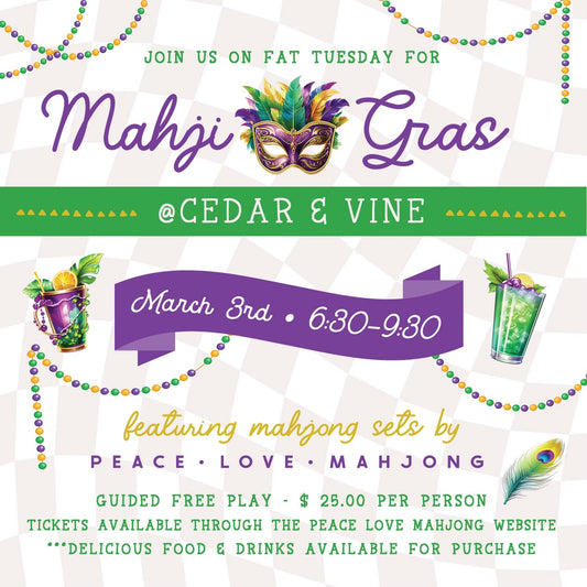 Cedar & Vine Mahji Gras Open Play 3-3-26