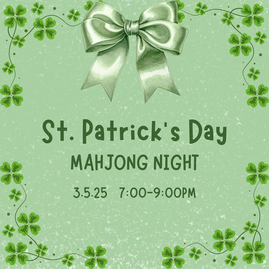 St Patrick's Day Mahjong Night Open Play Event - 3/5